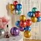 Metallic Chrome Latex Balloons, 100 Pack 12 inch Assorted Balloons Colorful Party Balloons for Birthday Baby Shower Wedding Decorations